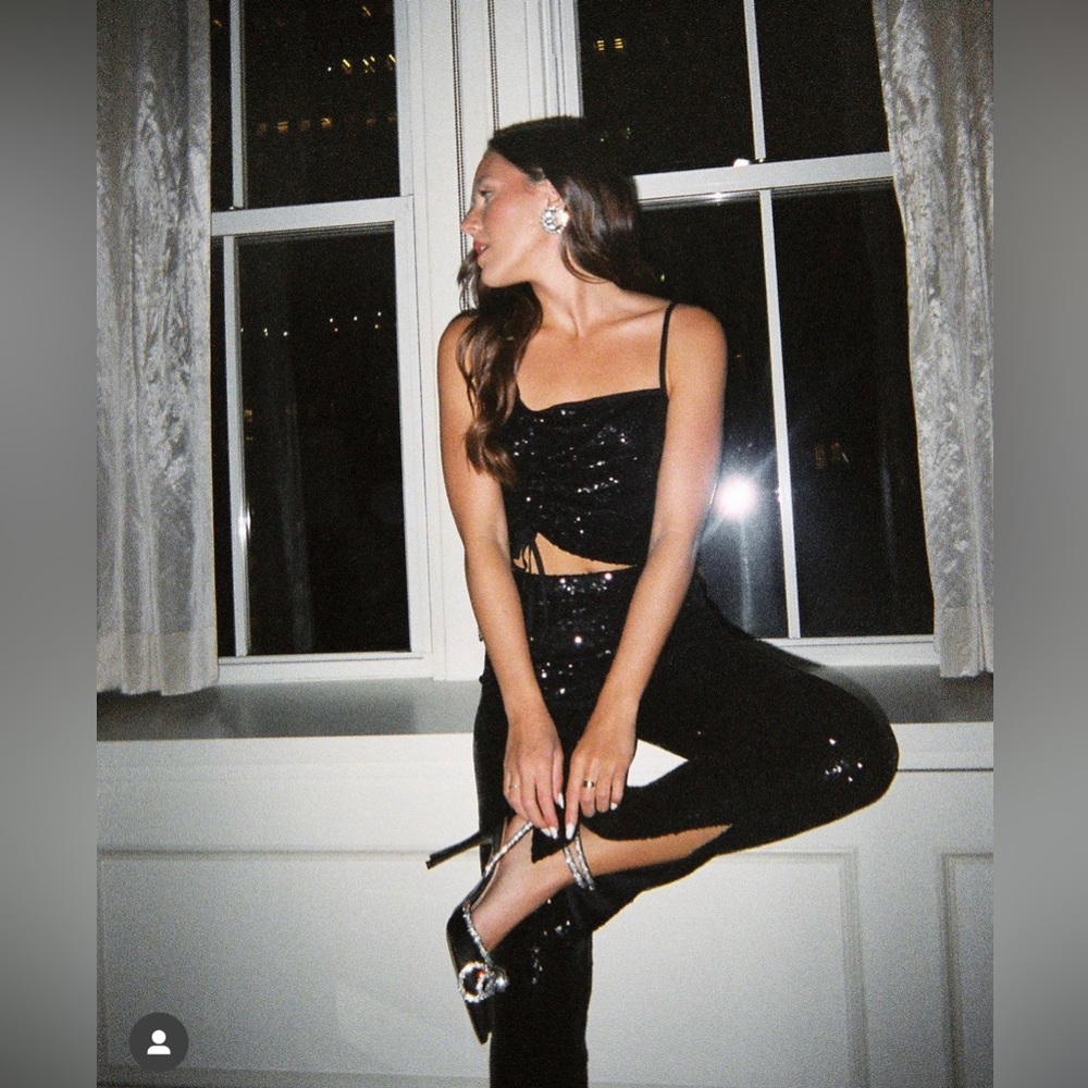 Wayf Clothing x Emma Rose Black Sequin Set